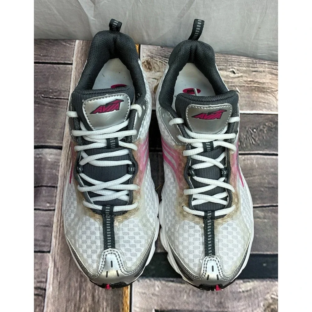 Avia SGR II Womens Size 6 Running‎ Shoes White Silver Pink Softgel RYD Sneakers